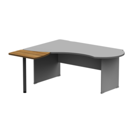 Элемент приставной для столов 180 см, левый. Серия офисной мебели Berlin (Берлин).